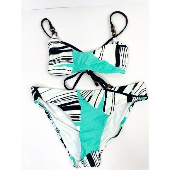 Trina Turk COPACABANA Bikini Set Top and Bottoms Size S - Picture 3 of 14